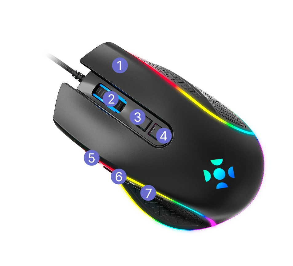 MOUSE GAMER CRUISER com bullet points