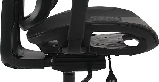 Parte lateral do assento da Cadeira Ergonômica Ergo One