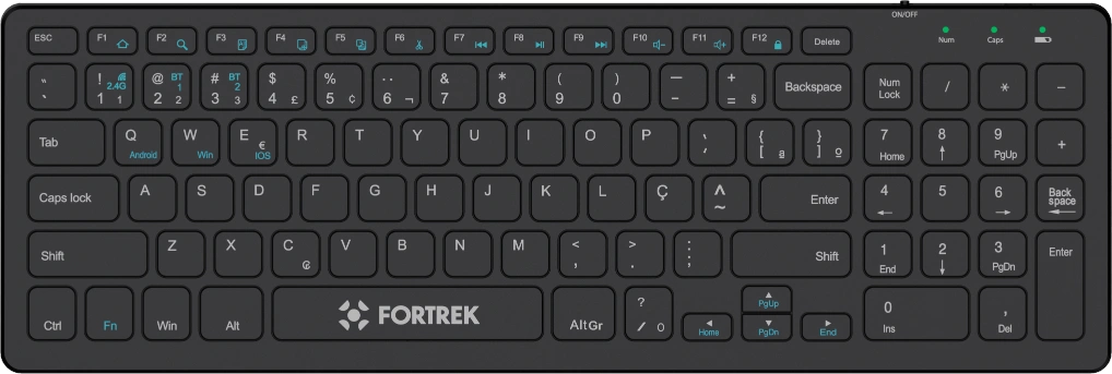 TECLADO SLIM BLUETOOTH KB11 FULL